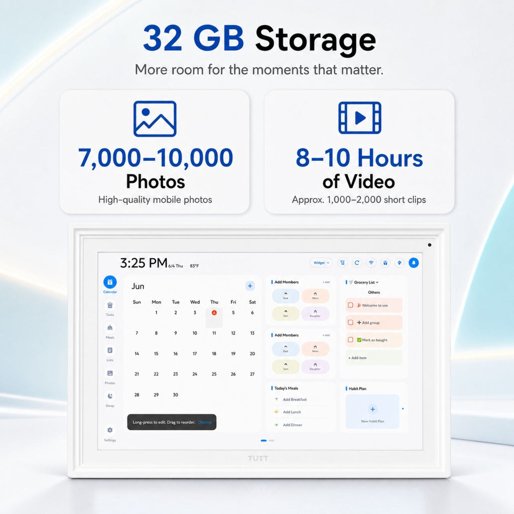 TUTT Smart Digital Calendar and Photo Frame