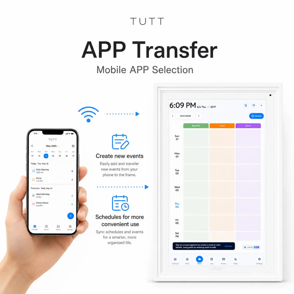TUTT Smart Digital Calendar and Photo Frame