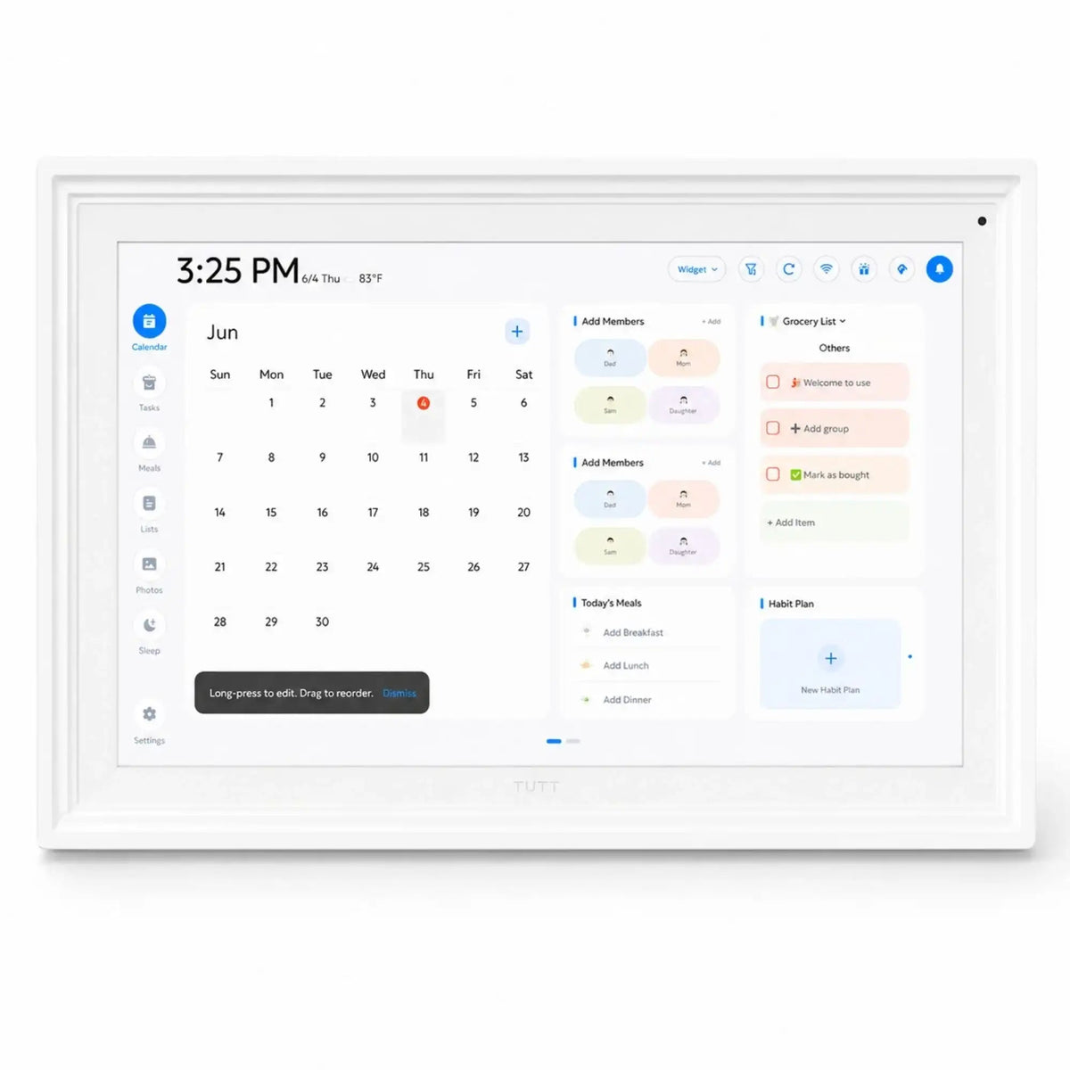 TUTT Smart Digital Calendar and Photo Frame