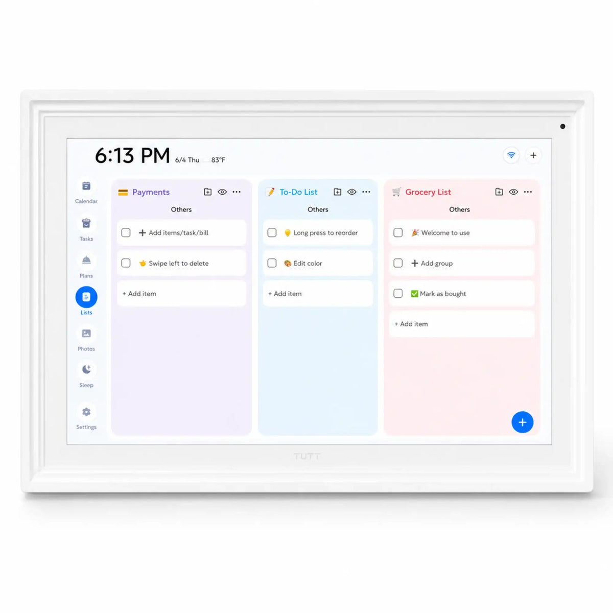 TUTT Smart Digital Calendar and Photo Frame