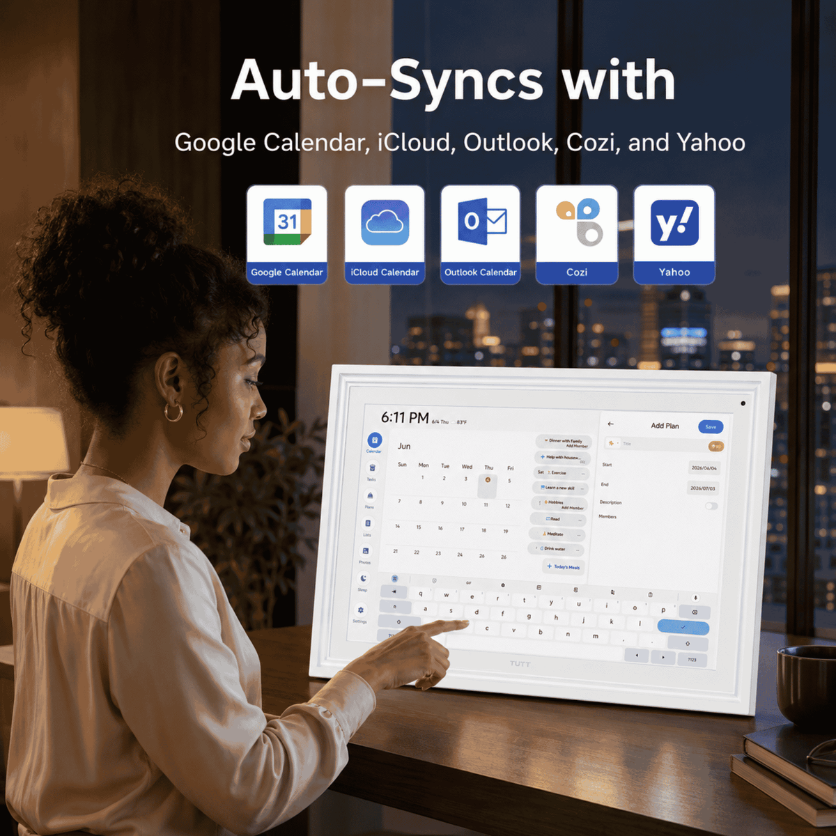 TUTT Smart Digital Calendar and Photo Frame