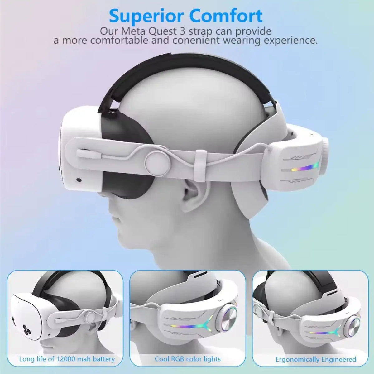 TUTT VR Battery Head Strap