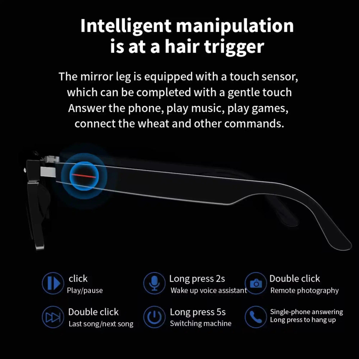 TUTT Bluetooth Audio Smart Glasses