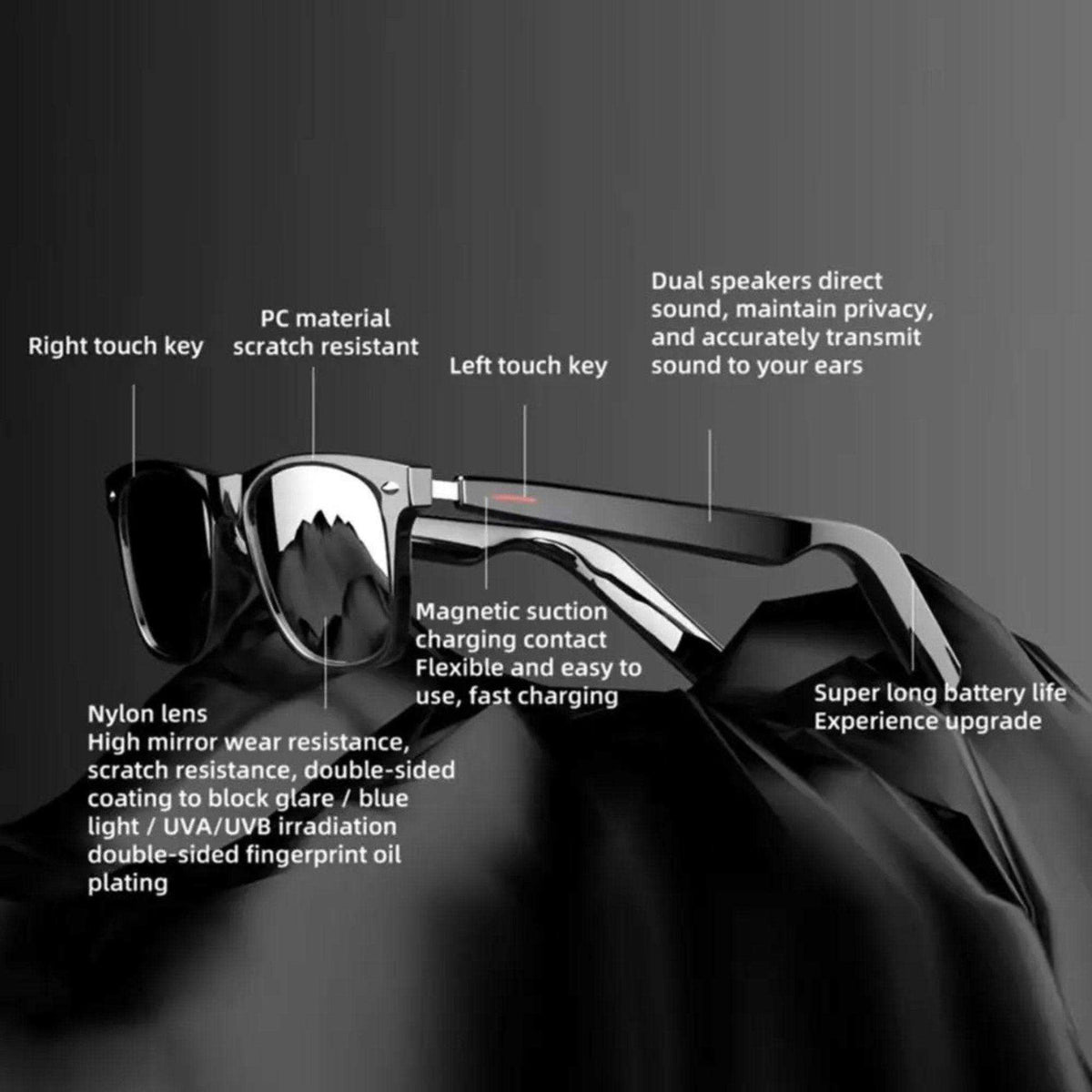 TUTT Bluetooth Audio Smart Glasses