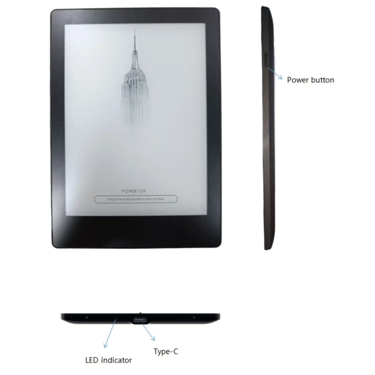 TUTT E-Ink E-Book Reader