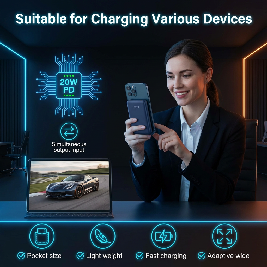 TUTT Magnetic Wireless Power Bank