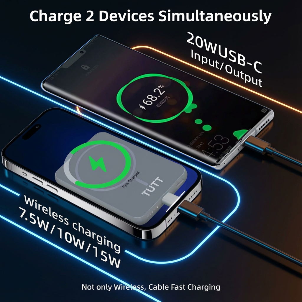 TUTT Magnetic Wireless Power Bank