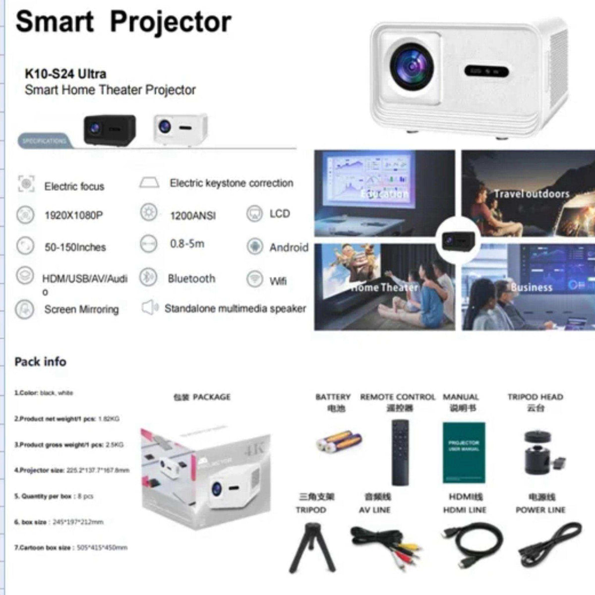 TUTT Smart Multimedia Projector