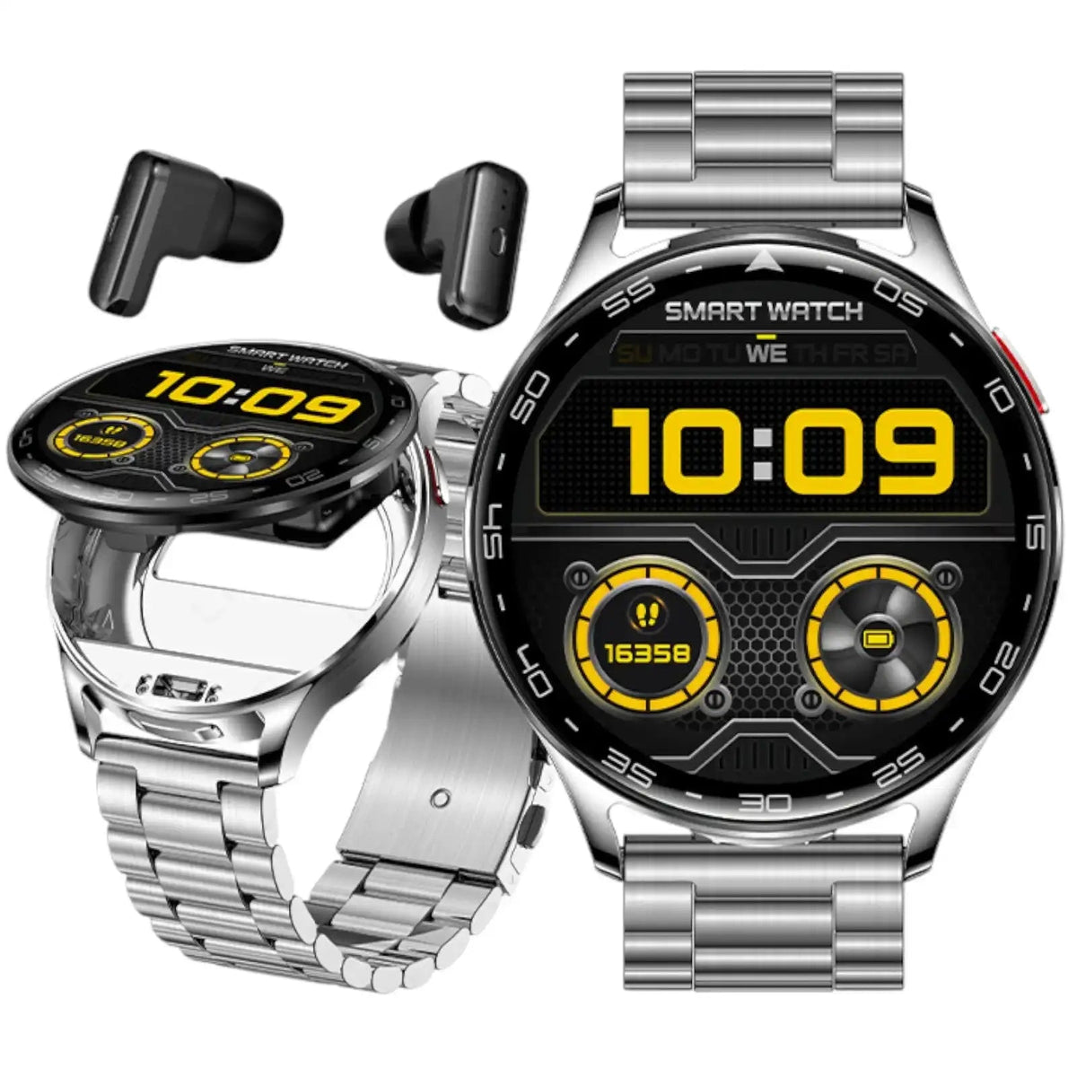 TUTT Smartwatch with Built-In TWS Earbuds