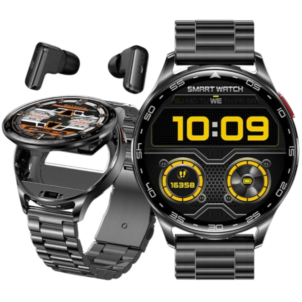 TUTT Smartwatch with Built-In TWS Earbuds