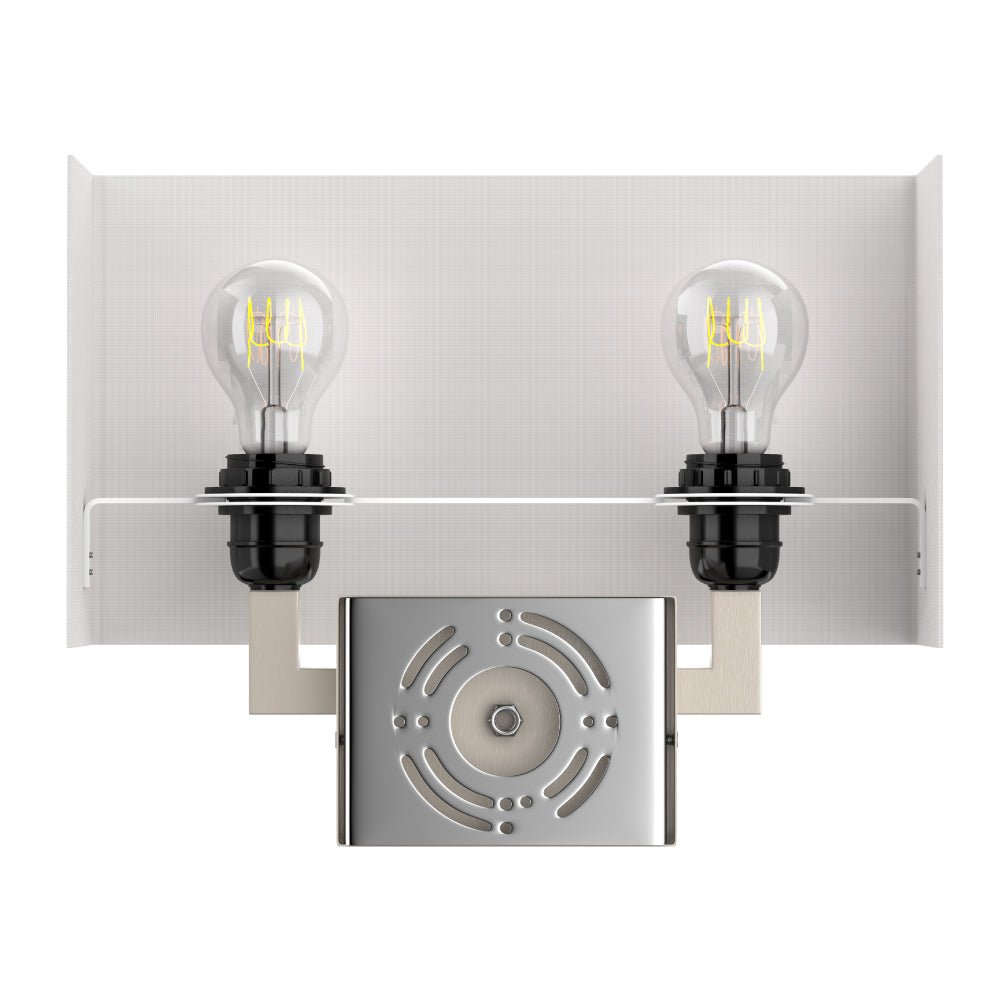 LEDMyplace Two-Light Wall Sconce with USB and Outlet