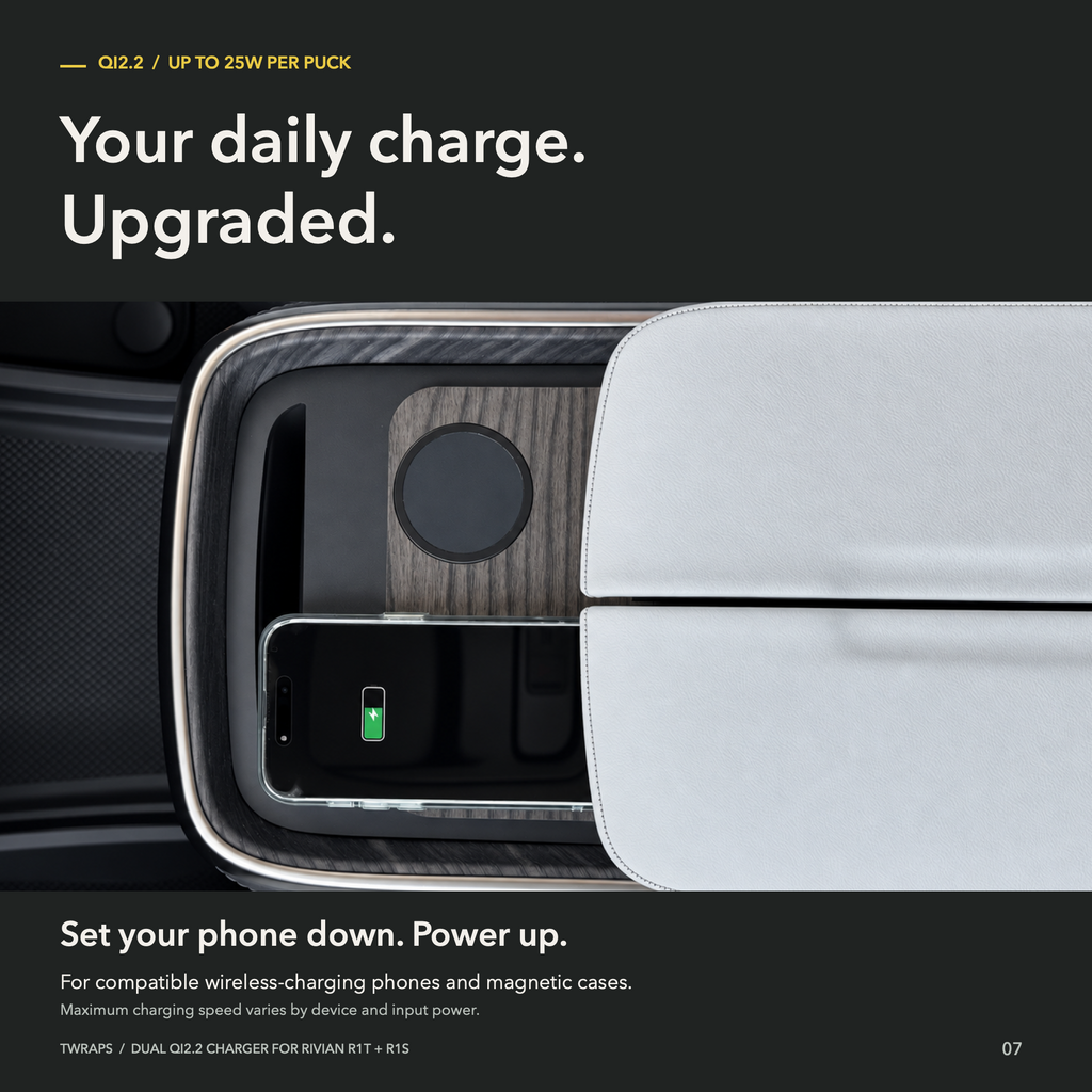 TWRAPS Dual Vehicle Wireless Charging Pad