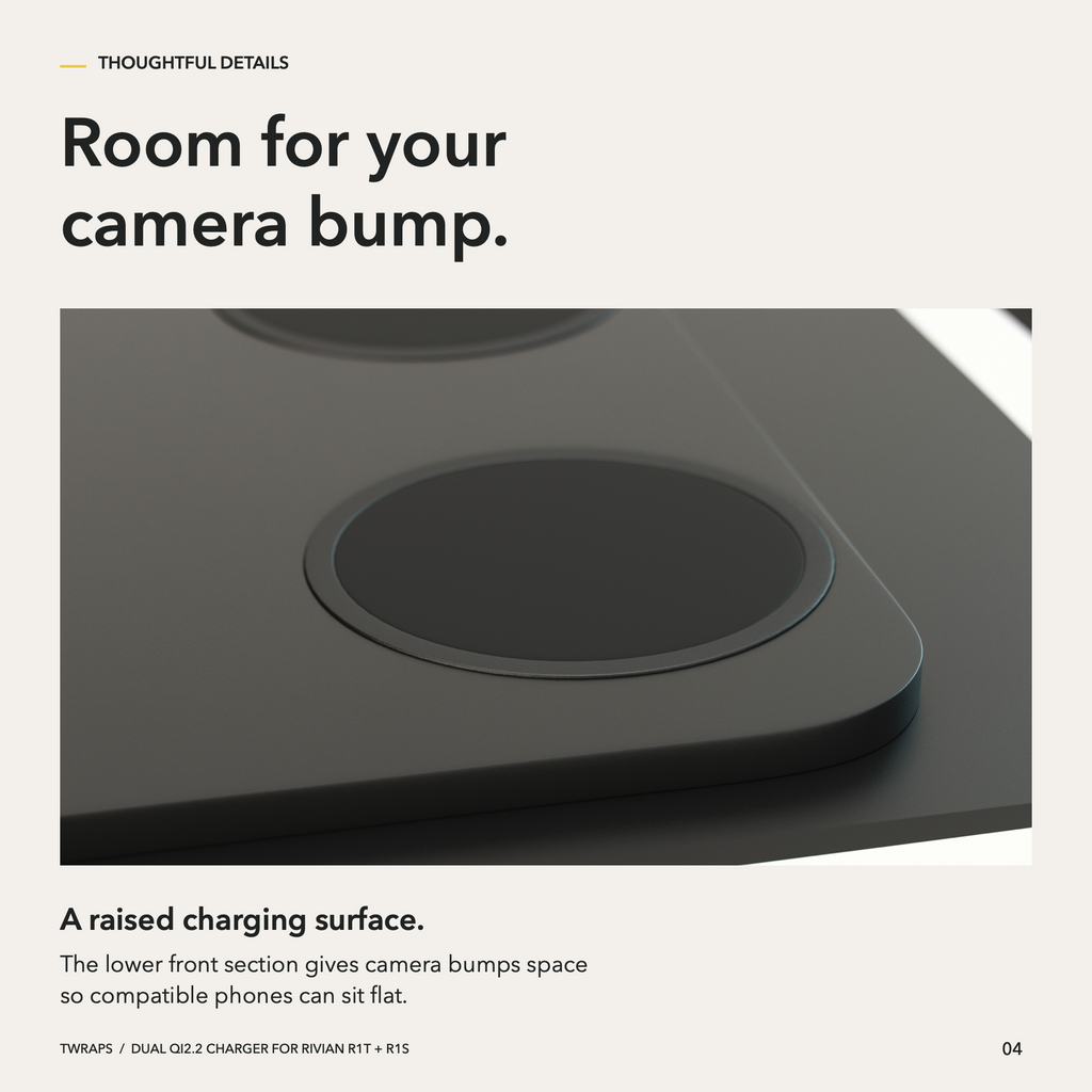 TWRAPS Dual Vehicle Wireless Charging Pad