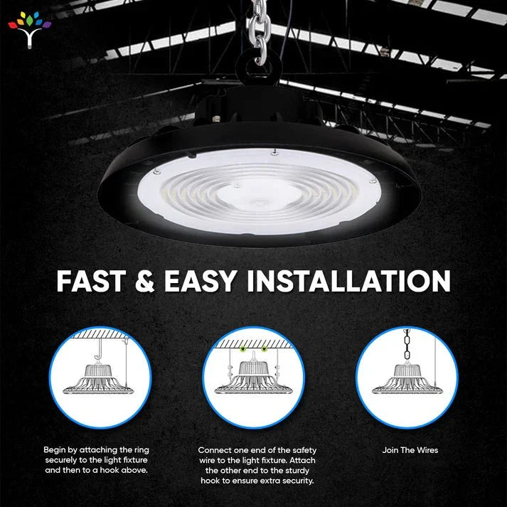 Wen Lighting LED High Bay Ceiling Fixture