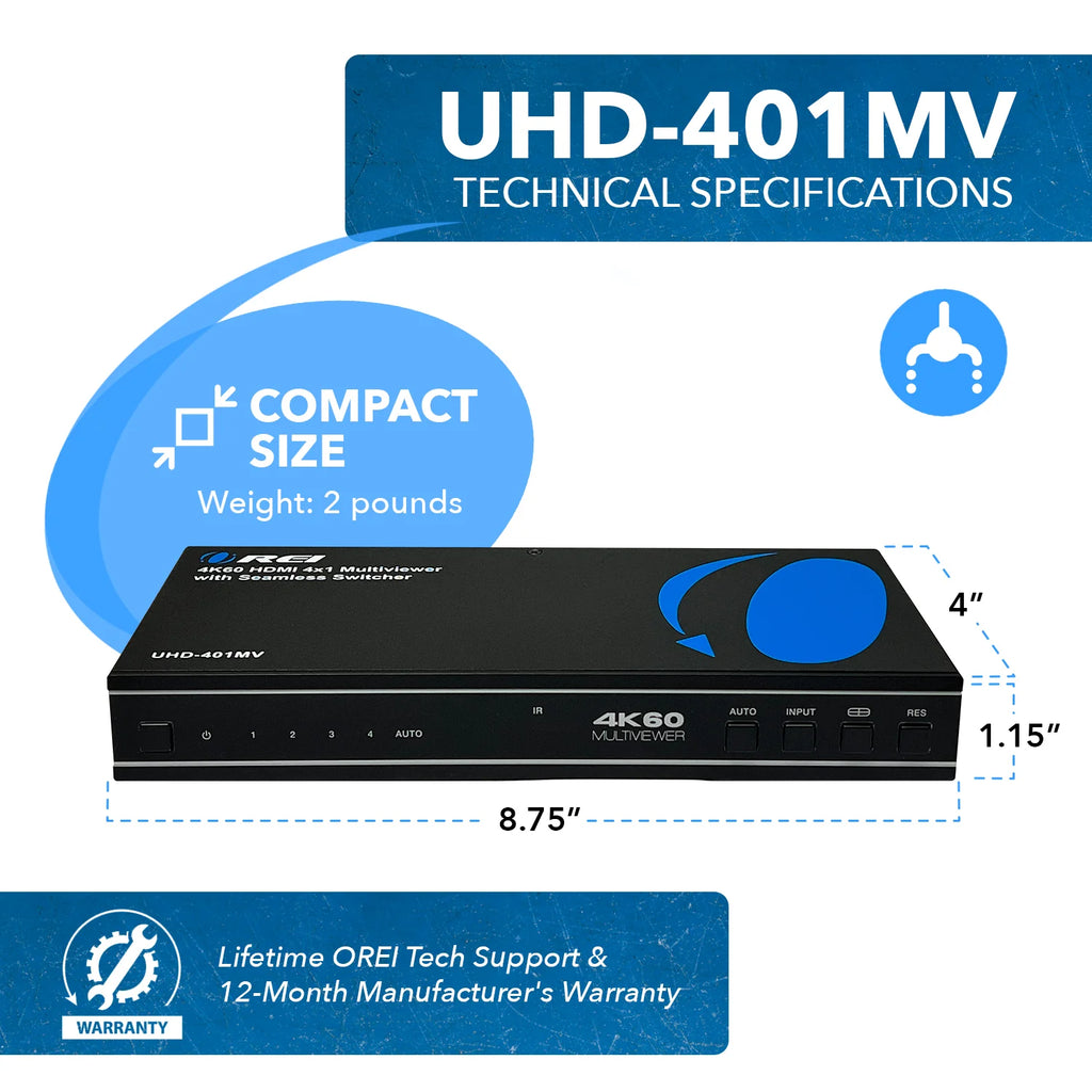 OREI HDMI Multiviewer Switch
