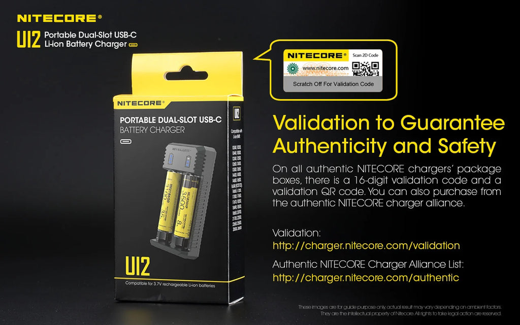Nitecore Dual-Slot Lithium Battery Charger