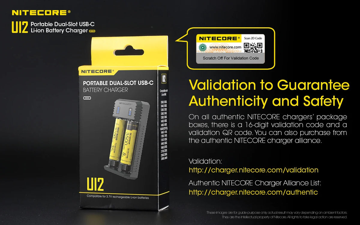 Nitecore Dual-Slot Lithium Battery Charger