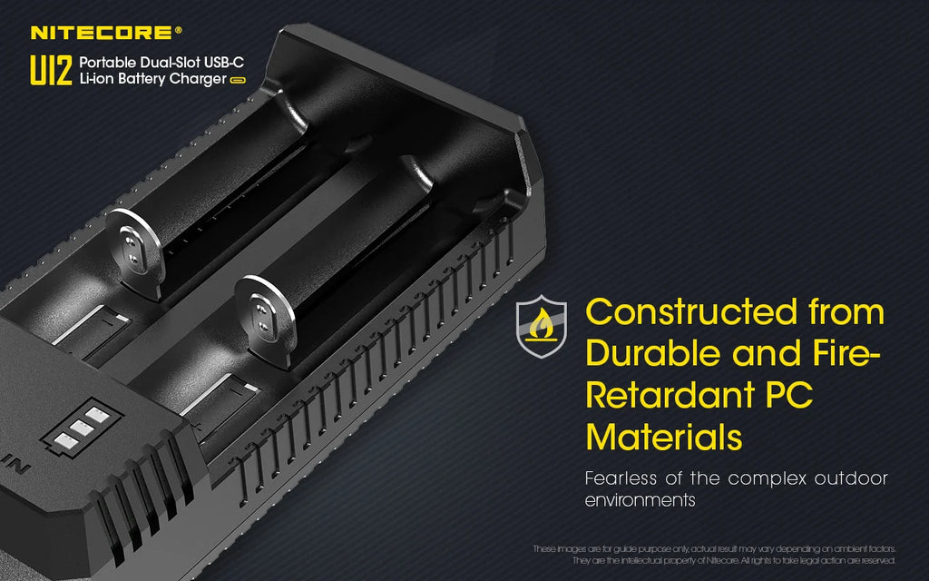Nitecore Dual-Slot Lithium Battery Charger