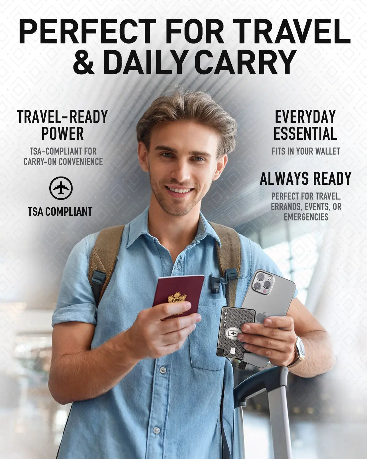 AquaVault Inc. Ultra-Thin Emergency Power Bank