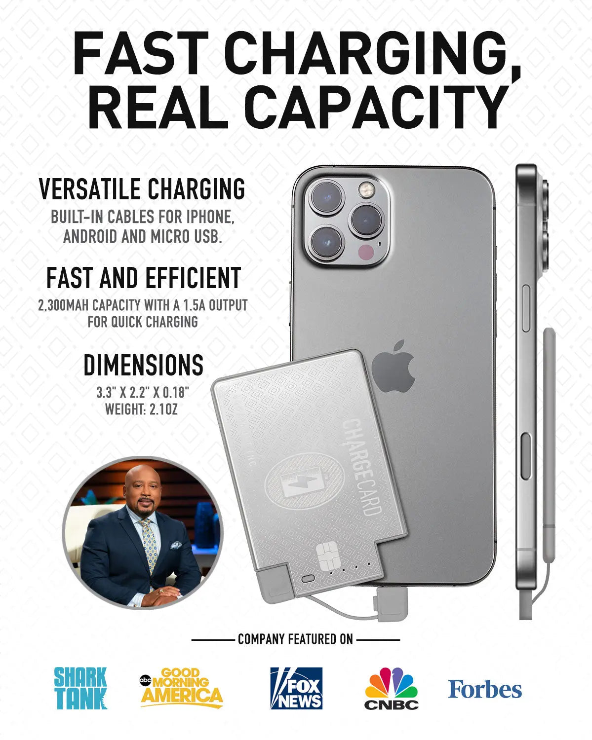 AquaVault Inc. Ultra-Thin Emergency Power Bank