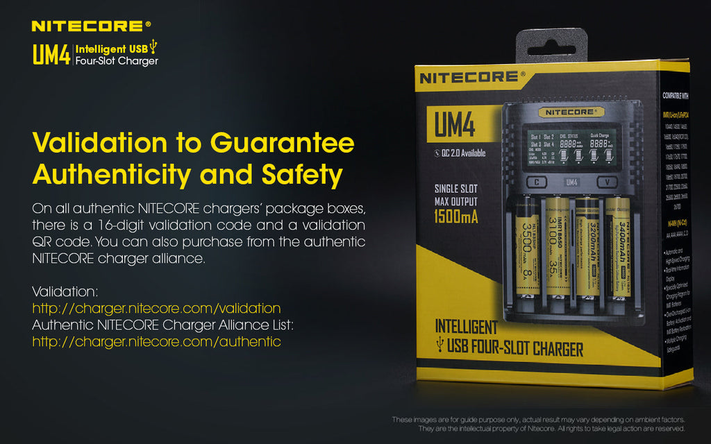 Nitecore Rechargeable Battery Charger