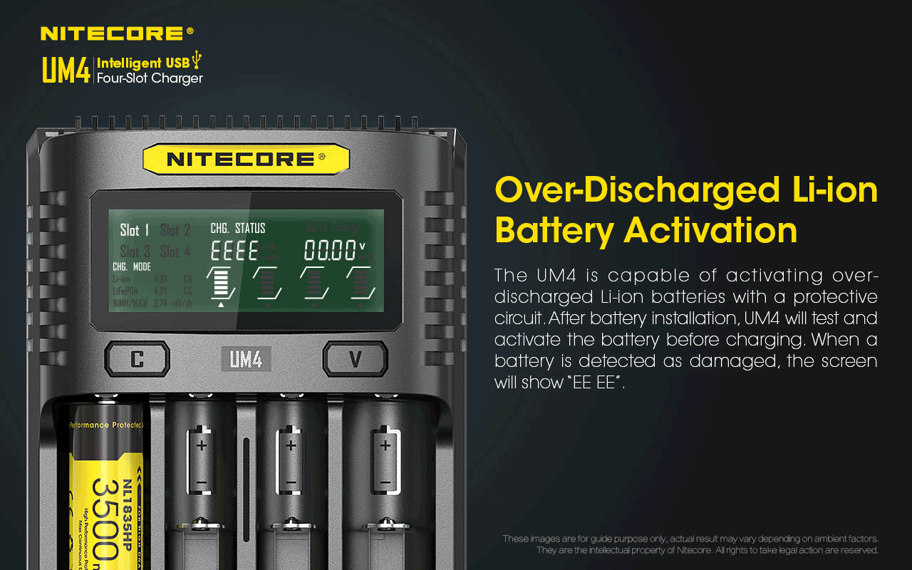 Nitecore Rechargeable Battery Charger