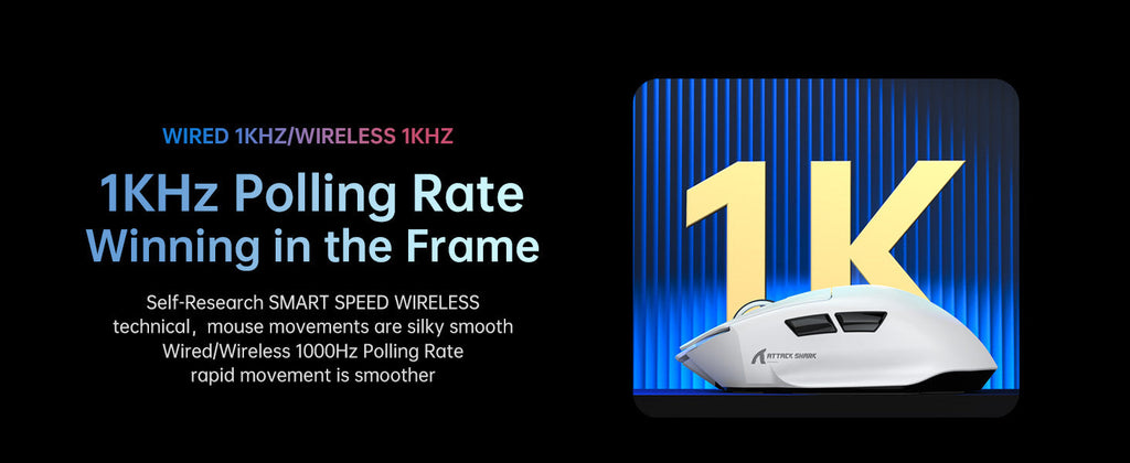 ATTACK SHARK Wireless Gaming Mouse