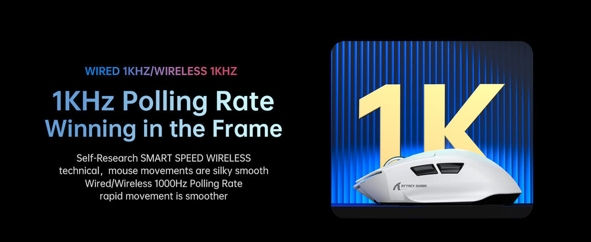 ATTACK SHARK Wireless Gaming Mouse