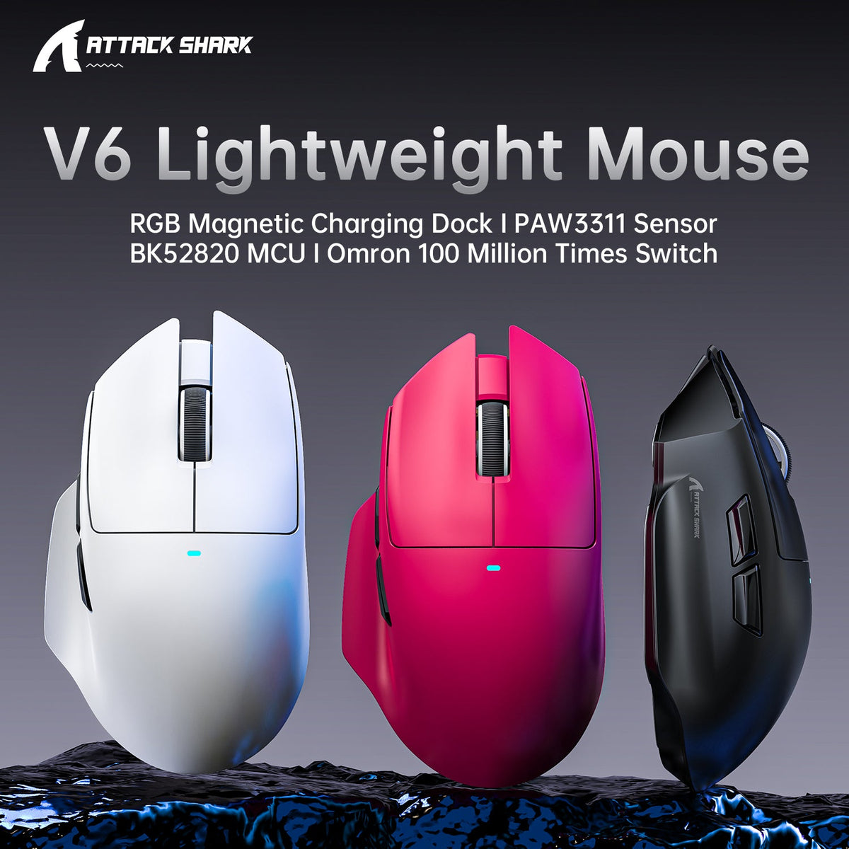 ATTACK SHARK Wireless Gaming Mouse