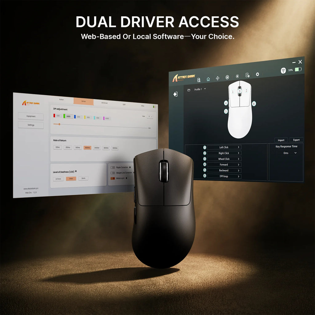 ATTACK SHARK Wireless Gaming Mouse