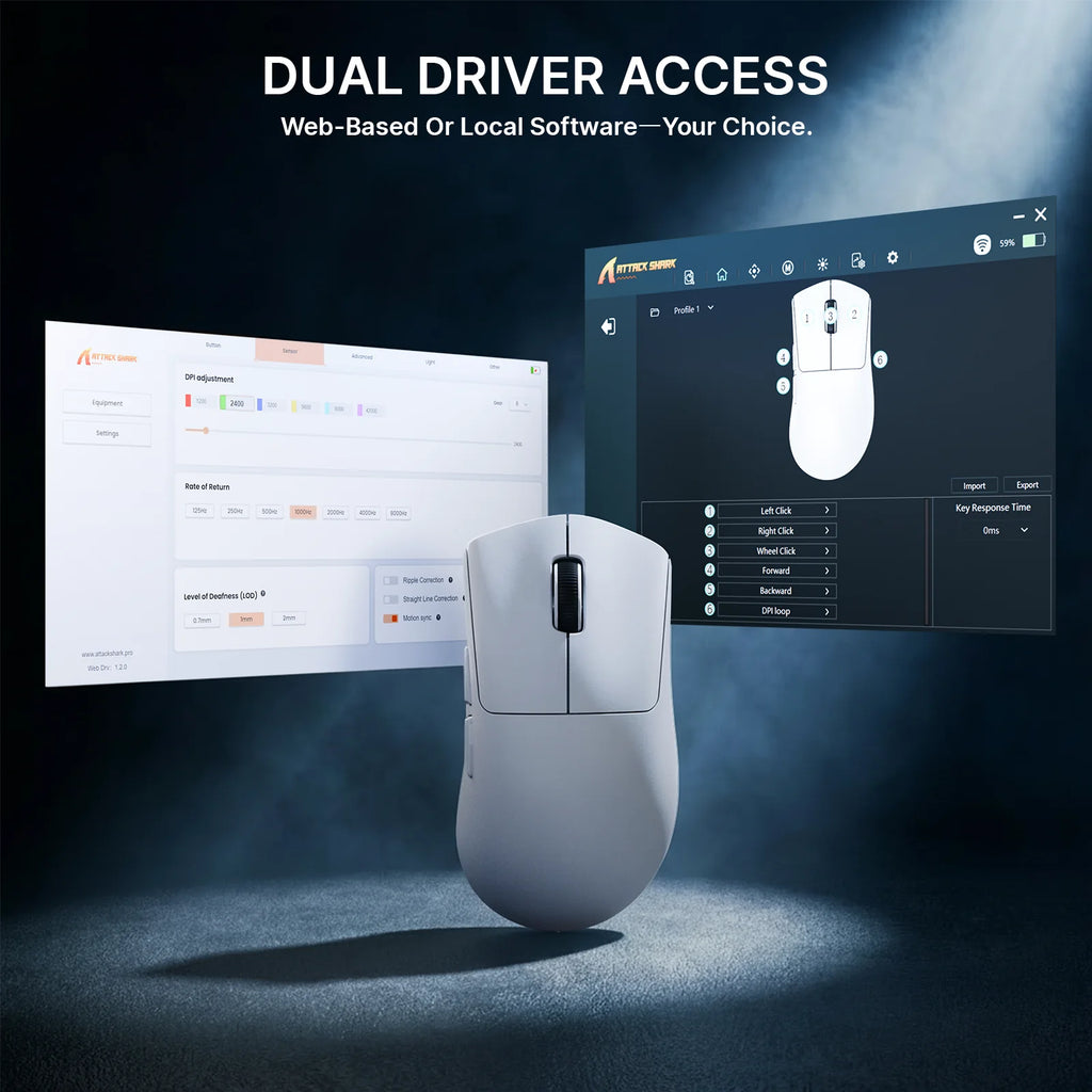 ATTACK SHARK Wireless Gaming Mouse
