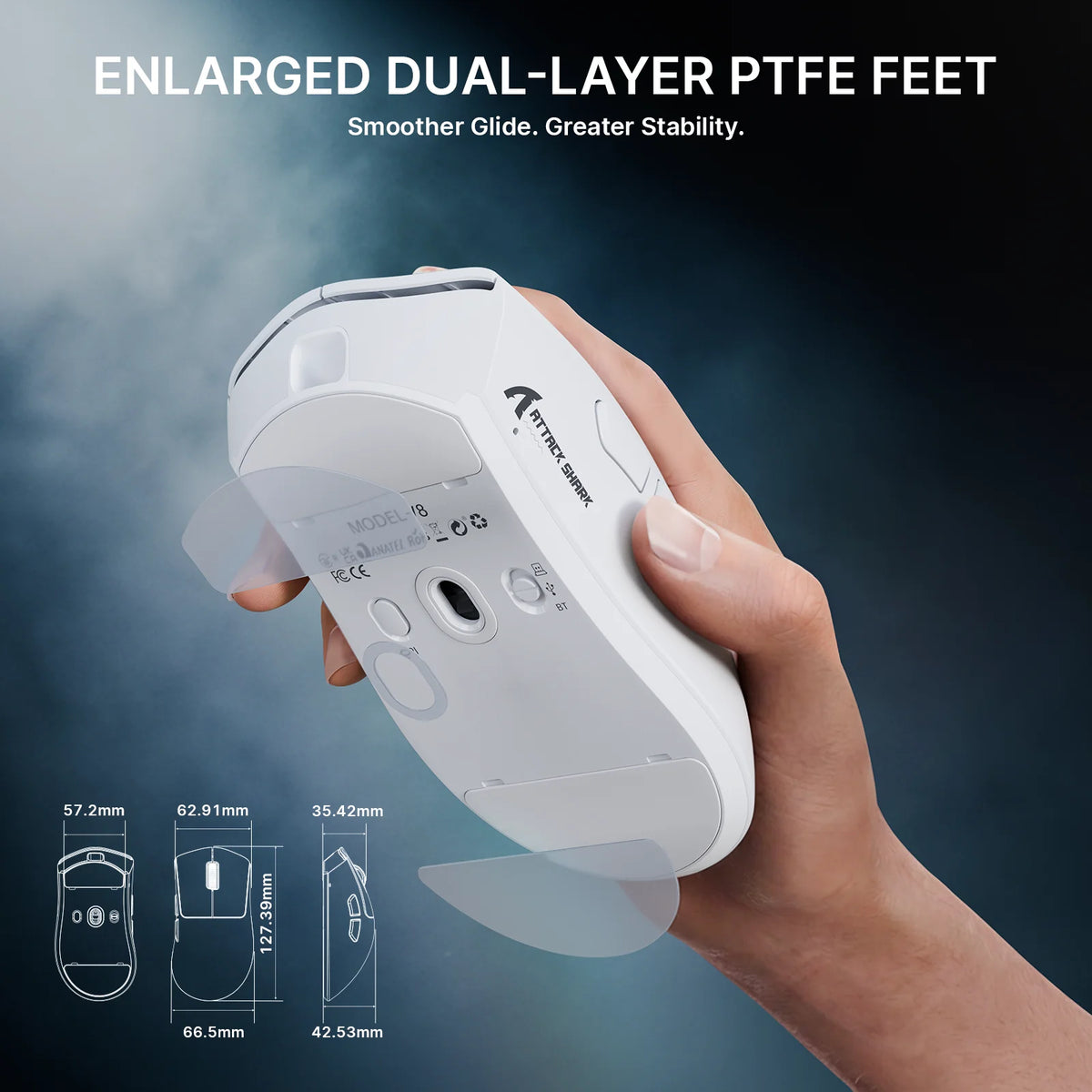 ATTACK SHARK Wireless Gaming Mouse