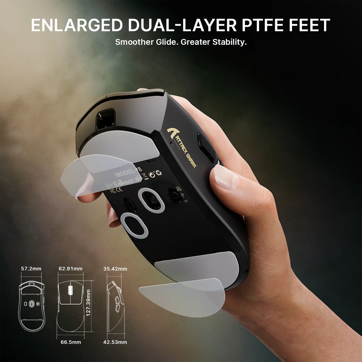 ATTACK SHARK Wireless Gaming Mouse