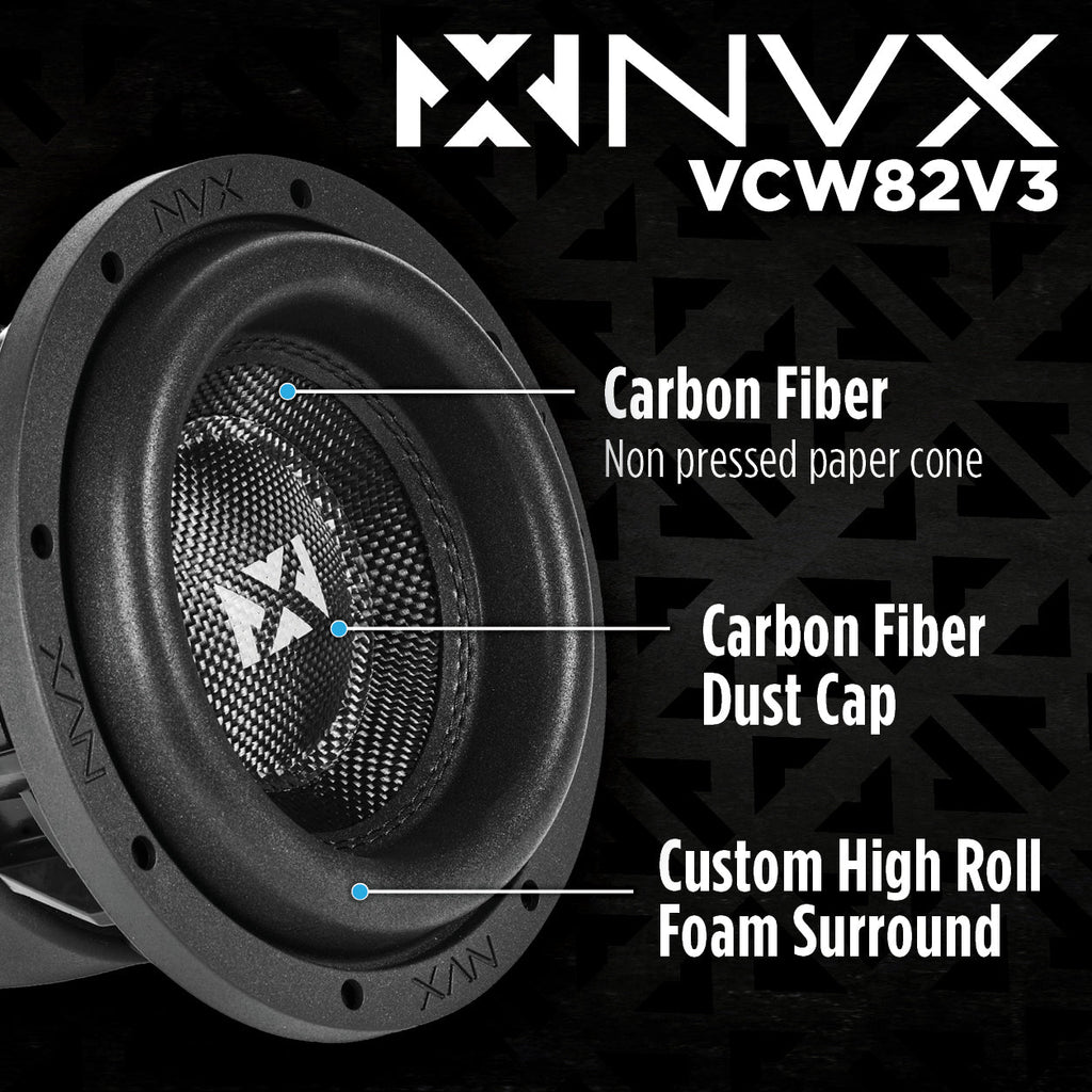 NVX 8-Inch Car Subwoofer