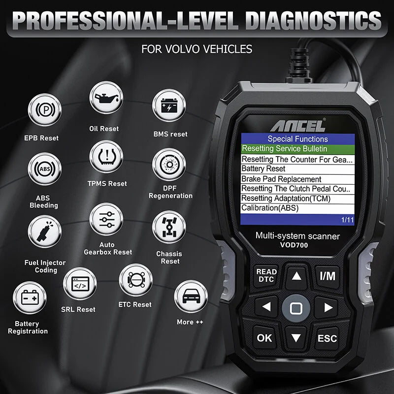 ANCEL Volvo OBD2 Diagnostic Scanner