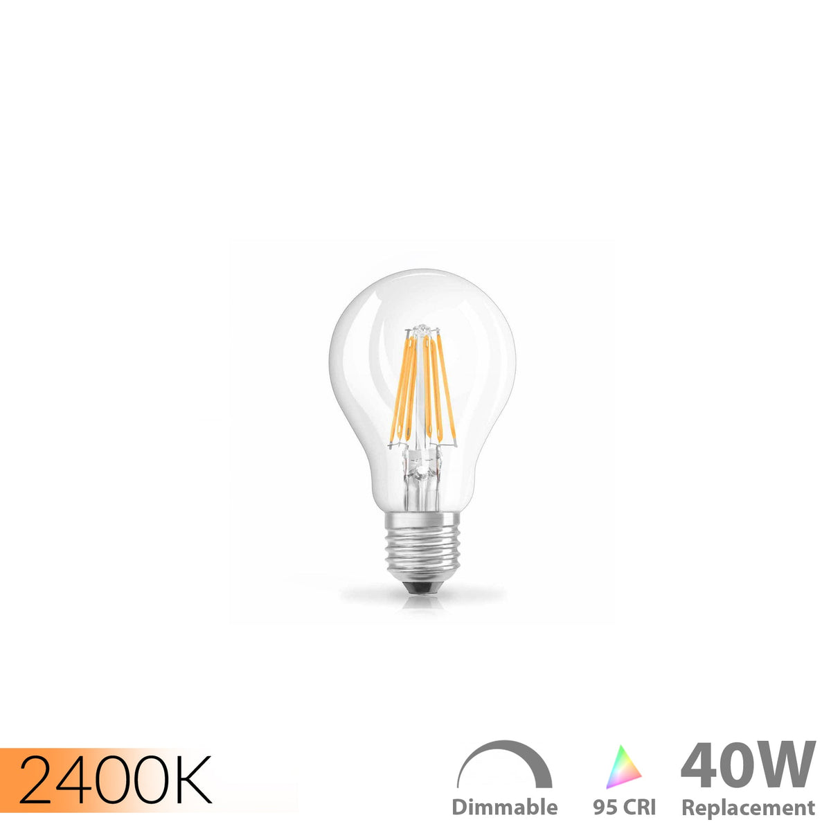 Waveform Lighting A19 Filament LED Bulb