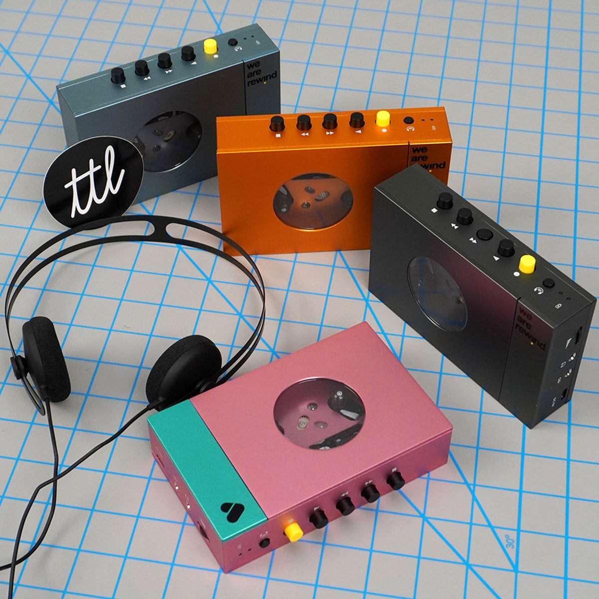 We Are Rewind Portable Bluetooth Cassette Player and Recorder