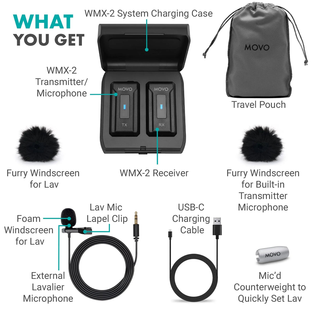 Movo Wireless Microphone System