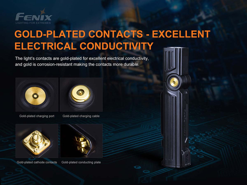 Fenix Rechargeable Adjustable-Head Work Flashlight