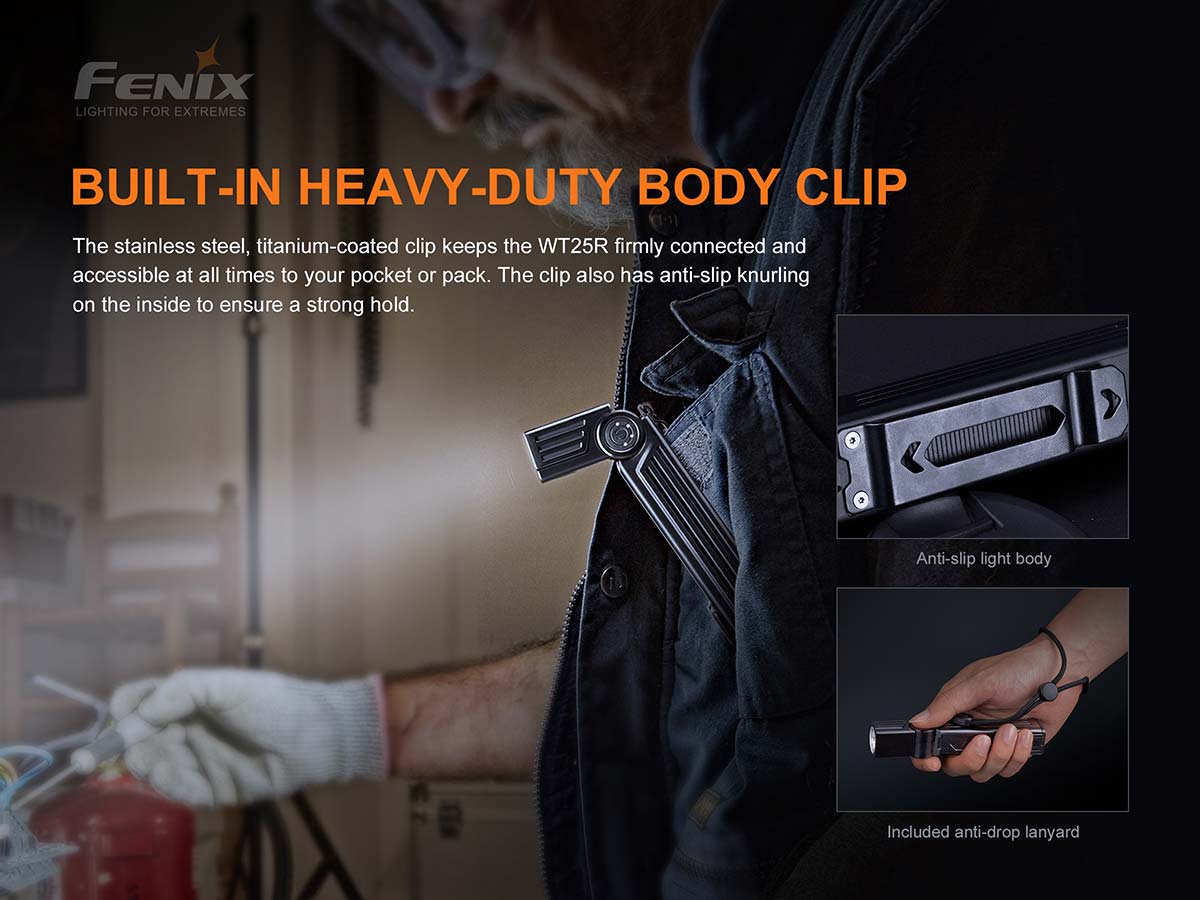 Fenix Rechargeable Adjustable-Head Work Flashlight