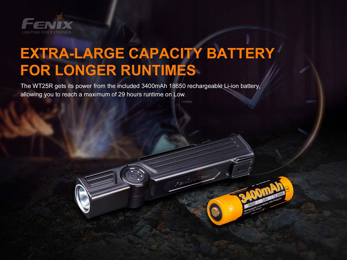 Fenix Rechargeable Adjustable-Head Work Flashlight