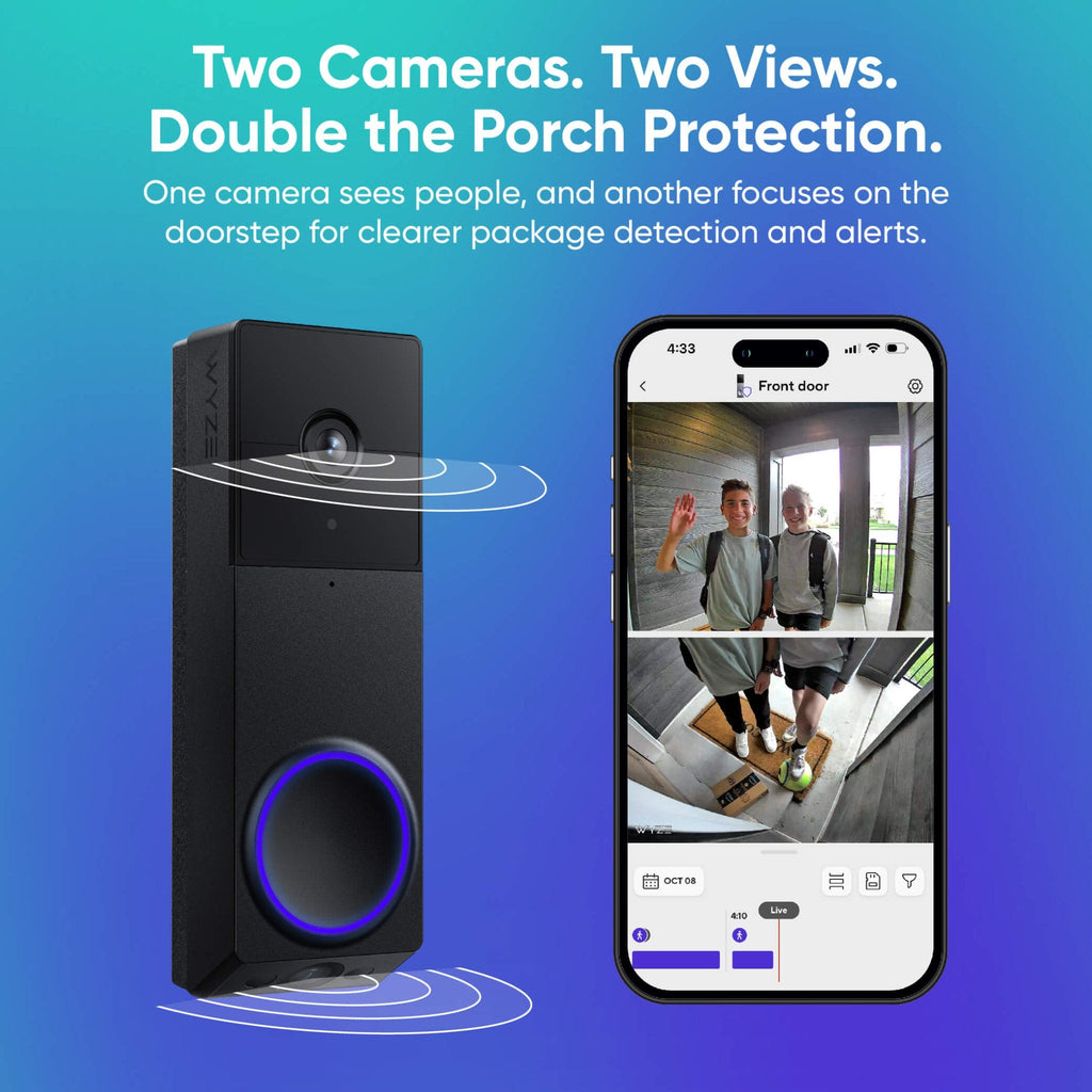 Wyze Dual-Camera Battery Video Doorbell