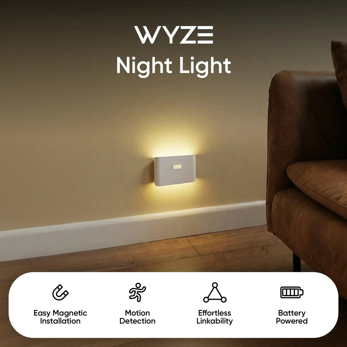 Wyze Rechargeable Motion-Activated Night Light