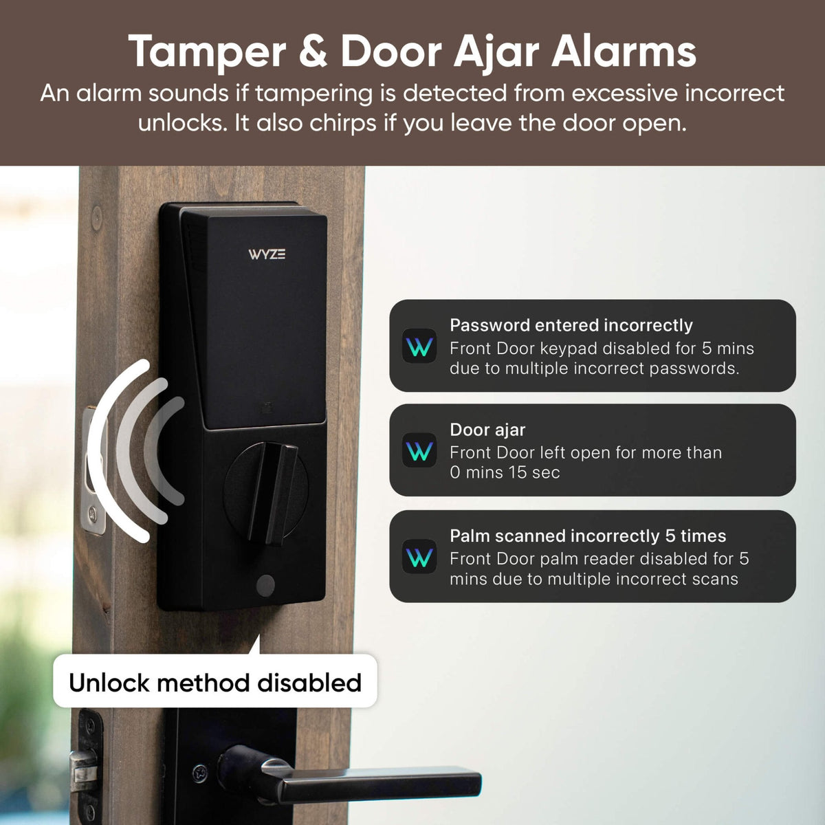 Wyze Palm-Recognition Wi-Fi Smart Deadbolt