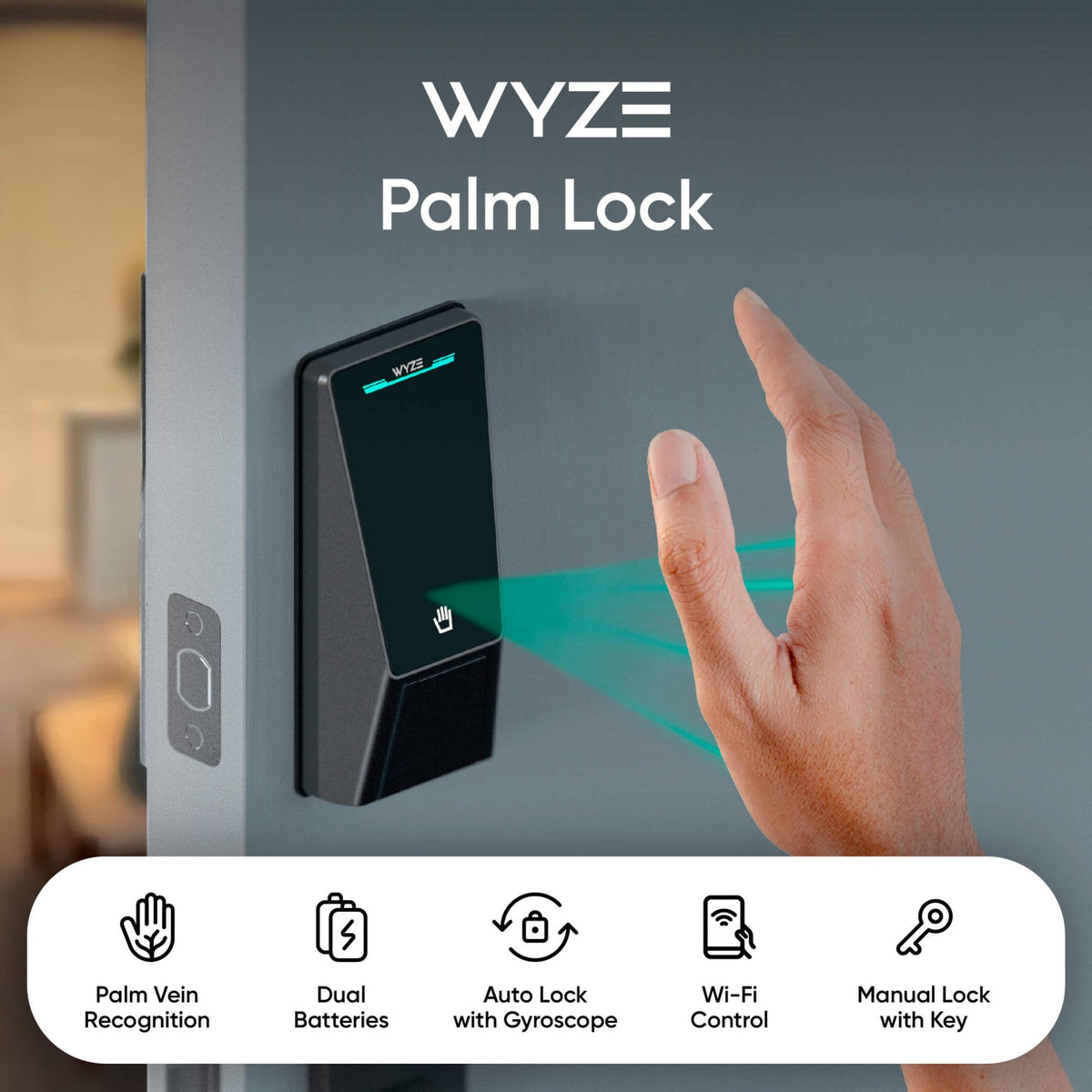 Wyze Palm-Recognition Wi-Fi Smart Deadbolt
