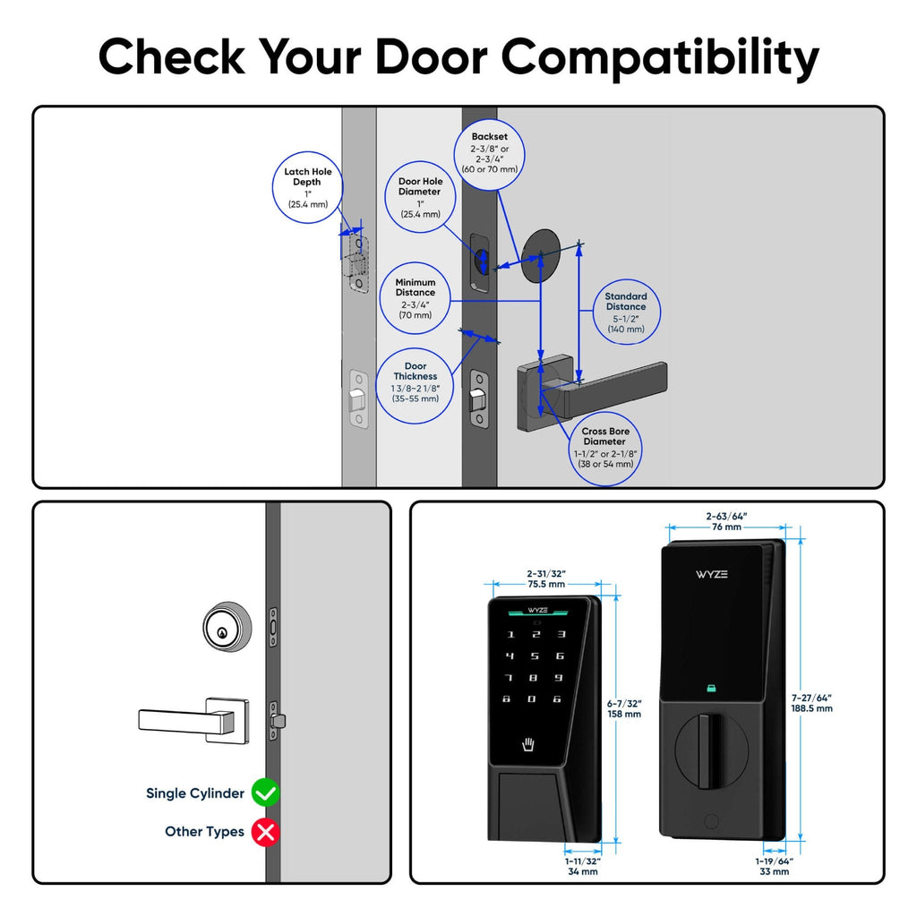 Wyze Palm-Recognition Wi-Fi Smart Deadbolt