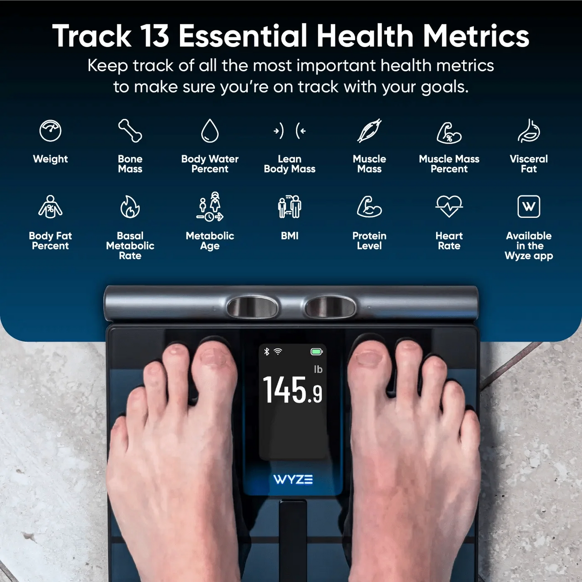 Wyze 8-Electrode Smart Body Fat Scale