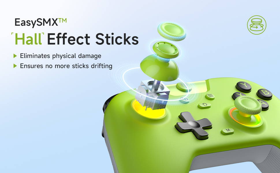 EasySMX Tri-Mode Hall Effect Gaming Controller
