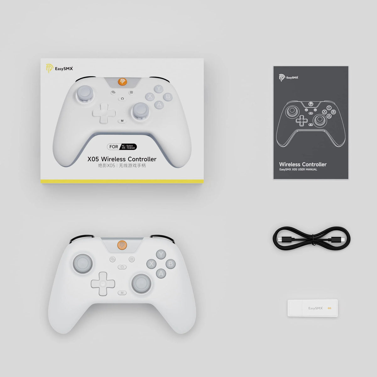 EasySMX Tri-Mode Hall Effect Gaming Controller