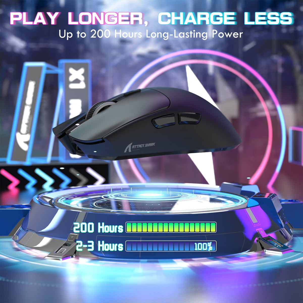 ATTACK SHARK Wireless Gaming Mouse